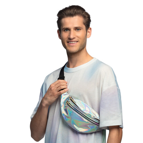 Rubies Silver holographic fanny pack