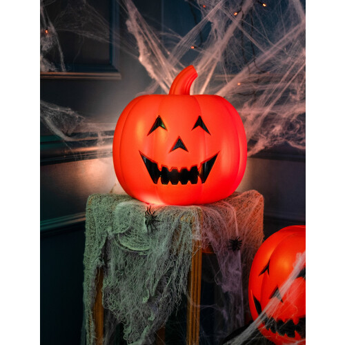 Rubies Life-size plastic light-up pumpkin 32 cm 2