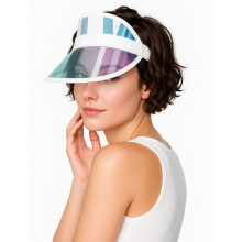Adult Black Iridescent Poker Player Visor
