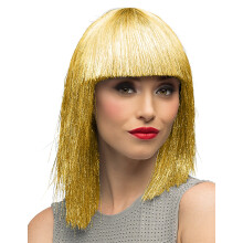 Women's golden iridescent wig