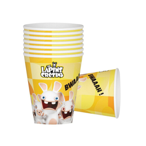 Rubies Raving Rabbids 200 ml cardboard cups