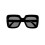 Rubies Adult black bling bling glasses 3