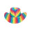 Rubies Adult Rainbow Sequin Cowboy Hat 3