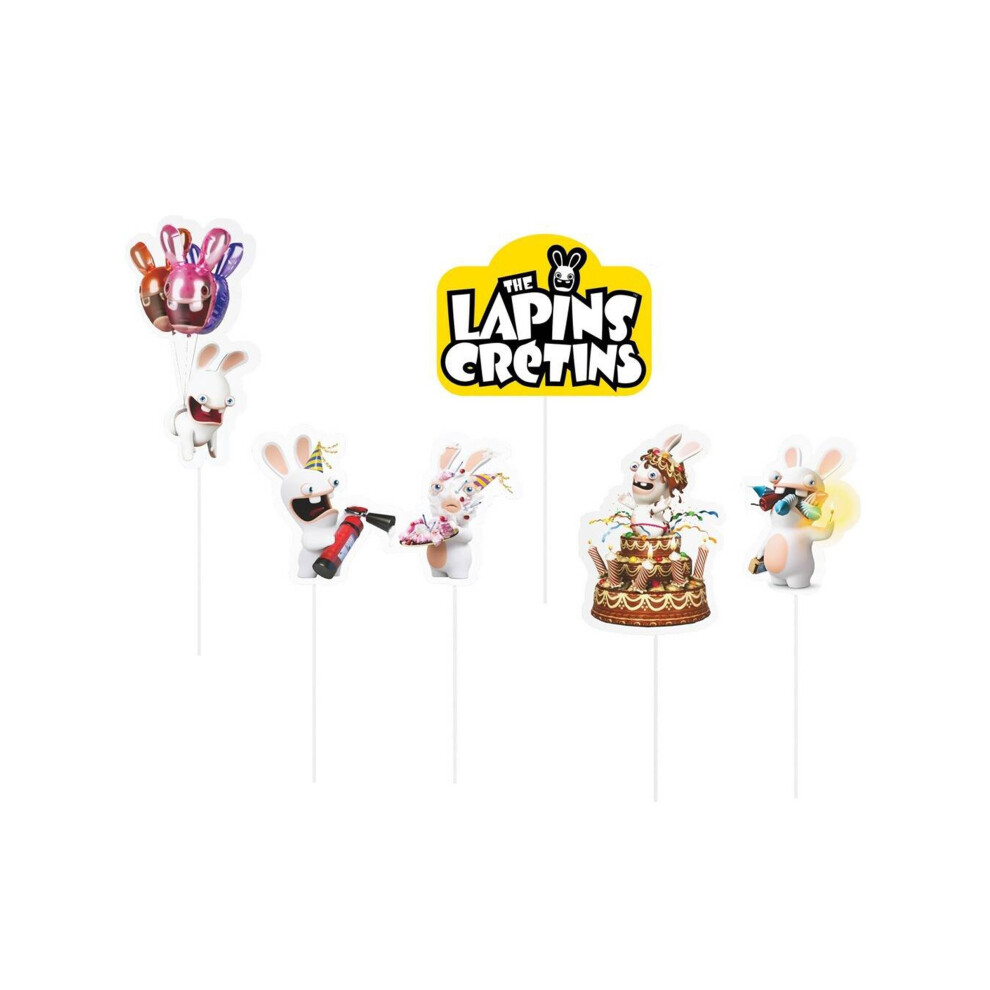 Rubies Raving Rabbids Cake Picks
