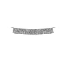 Silver wire garland 135 cm