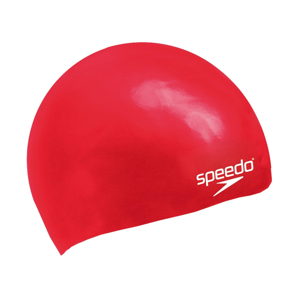 Speedo Unisex-Youth Junior Plain Moulded Silicone Swimming Cap Swim E