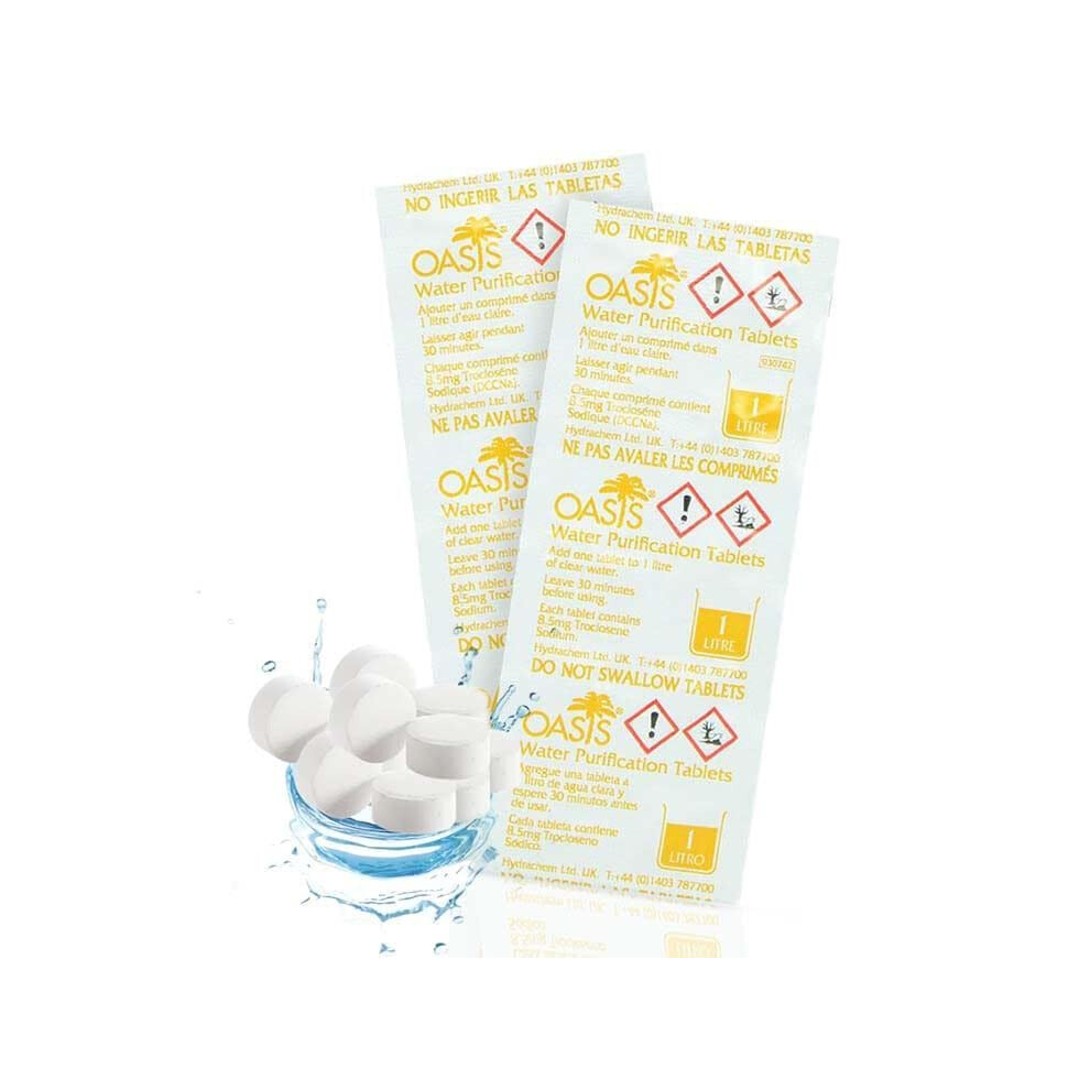 Emergency Water Purification Tablets Oasis Water Purification Tablets-image-OPC-PJQ7WTJ-NEW
