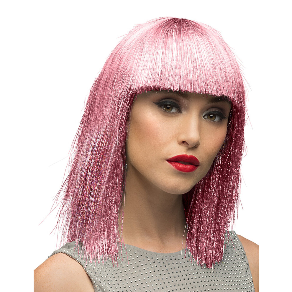 Rubies Women's Iridescent Wig Pink