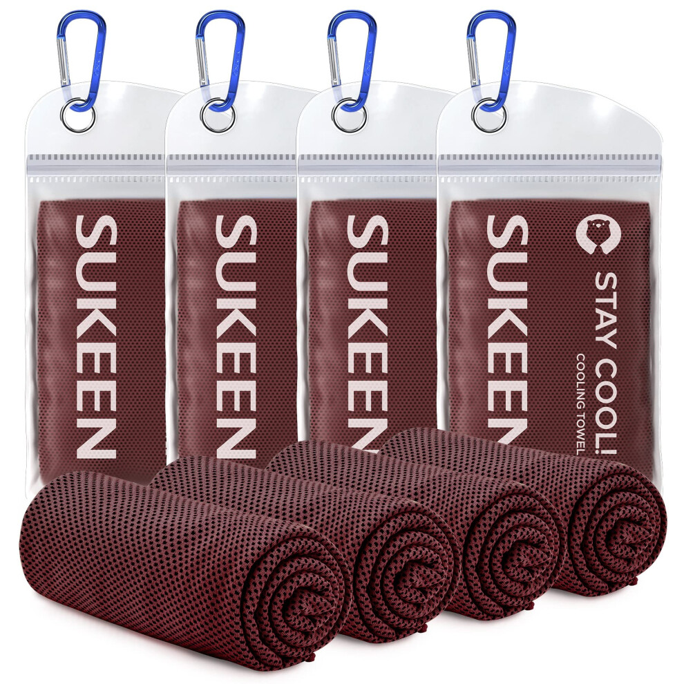 Sukeen 4 Pack Cooling Towels 40x12 Cool Towel, Cold Towel, Microfiber-image-OPC-PJQ7WWR-NEW