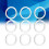 120pcs Stainless Steel Flat Washers 12mm Inner 15mm Outer Diameter 13