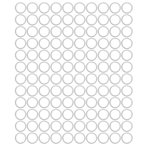 120pcs Stainless Steel Flat Washers 12mm Inner 15mm Outer Diameter 1