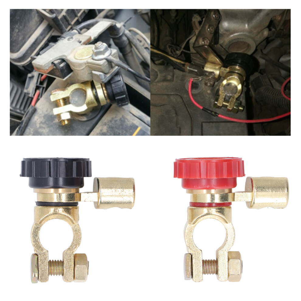 2Pcs Zinc Alloy Battery Terminal Link Switch, 100A, Universal For Rv Atv Boat 6901342821305