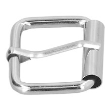 2,8x25x20 mm fibbia a perno con rullo, 50 pezzi/confezione, argento