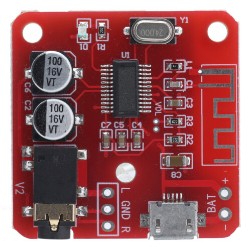 Scheda ricevente XH-A250 BT5.0 35x35x8mm PCB-verde 1