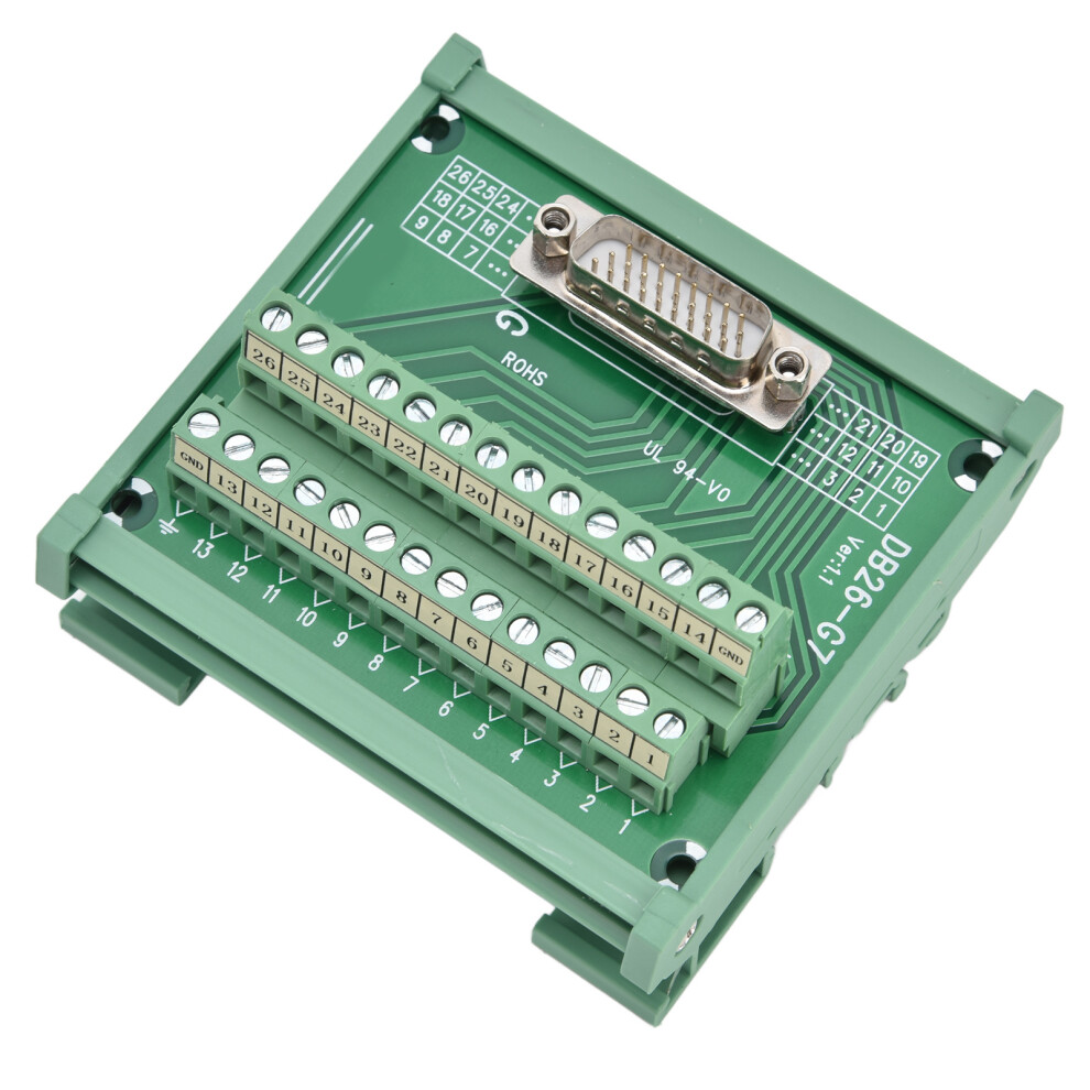 Dc 60V Pcb Copper Terminal Block Module, Model Db26-G7 4691342822991