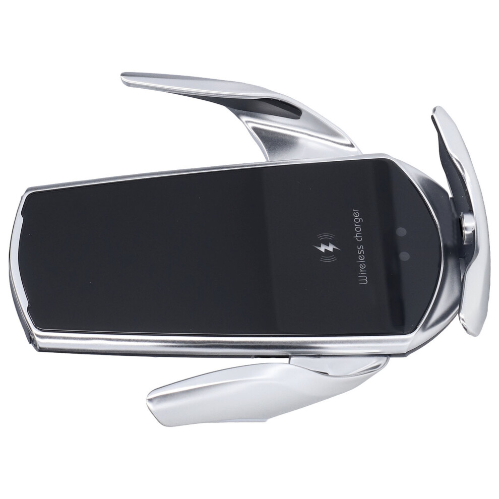 Wireless Car Charger Mount With Infrared Sensor, 15W Silver 7891342824873