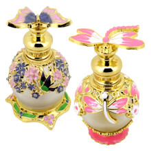 15ml Glass Perfume Bottle Empty Essential Oil Dropper Vintage Style Aromatherapy Container Elegant Design
