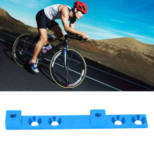 Fahrrad-Flaschenhalter mit vier Löchern, Einstellbare Löcher Position, Fixierbarer Rahmenregler, Vier Löcher, Blau