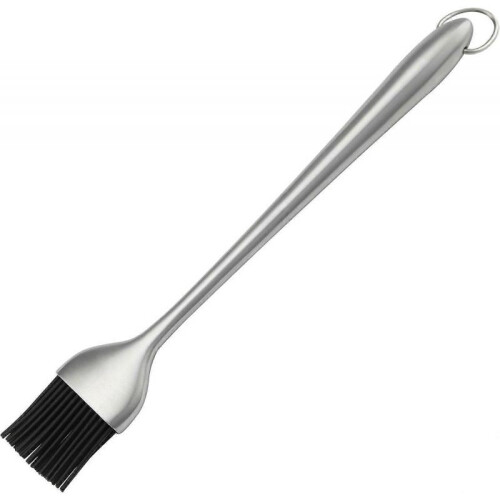 Heavy-duty BBQ Basting Brush - Silicone Bristles, 12 Inch Handle