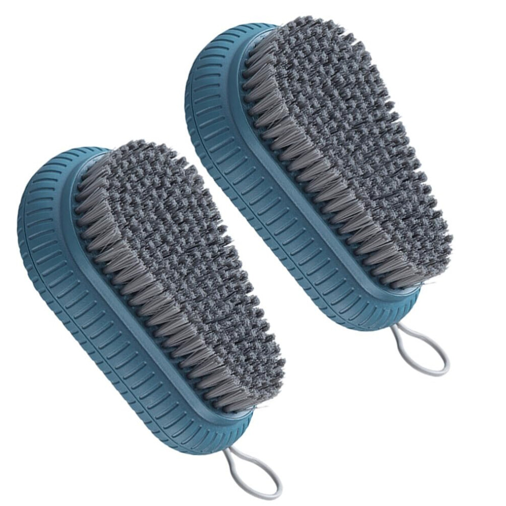 Sneaker Brush Set - 2Pcs Soft Clothes and Shoe Scrub Brushes for Laundry Cleaning, Multi-Purpose ABS Handheld Design-image-OPC-PJQ7ZCT-NEW