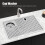Kitchen Sink Cup Rinser Set 304 Stainless Steel 15