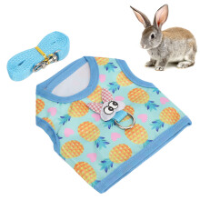 Adjustable Soft Nylon Bunny Harness & Leash Set for Small Pets