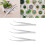 10PCS Stainless Steel Tweezer Curved Nippers Tools 11