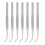 10PCS Stainless Steel Tweezer Curved Nippers Tools 2