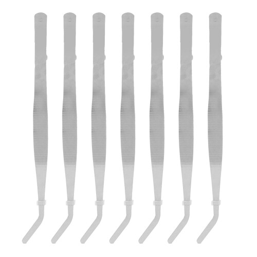 10PCS Stainless Steel Tweezer Curved Nippers Tools 1