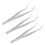 10PCS Stainless Steel Tweezer Curved Nippers Tools 4
