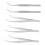 10PCS Stainless Steel Tweezer Curved Nippers Tools 10