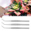 10PCS Stainless Steel Tweezer Curved Nippers Tools 12