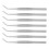 10PCS Stainless Steel Tweezer Curved Nippers Tools 8