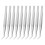 10PCS Stainless Steel Tweezer Curved Nippers Tools 1