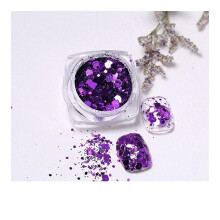 Holographic Nail Glitter Kit - 15 Colors 3D Metallic Sequins & Acrylic Powder for DIY Nail Art, Party, Salon Use