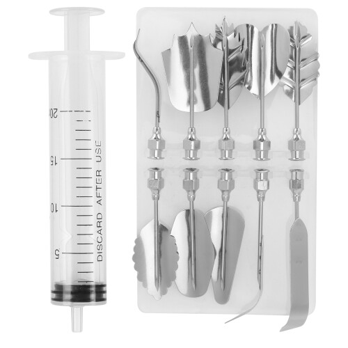 Cake Syringe Nozzles Mold Pudding Cake Decorating 1