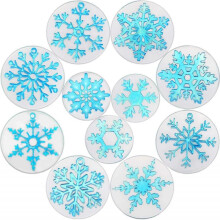 Snowflake Resin Molds - 11 Pieces for DIY Crafts, Earrings, Pendants