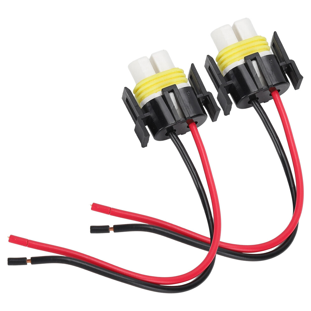 H11 Ceramic 2 Pin Female Socket 2 Hole Wiring Plug For Car Lighting 1Mm 1224V 4281342833556