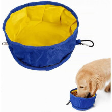 Collapsible Dog Travel Bowls - Portable Foldable Waterproof Bowls, Large