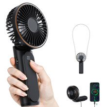 TUNISE Handheld Fan, Portable fan with 4000mAh, Hand Fan with