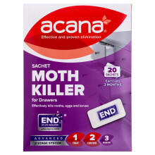 Acana Sachet Moth Killer 20 Pack- For Drawers & Storage-