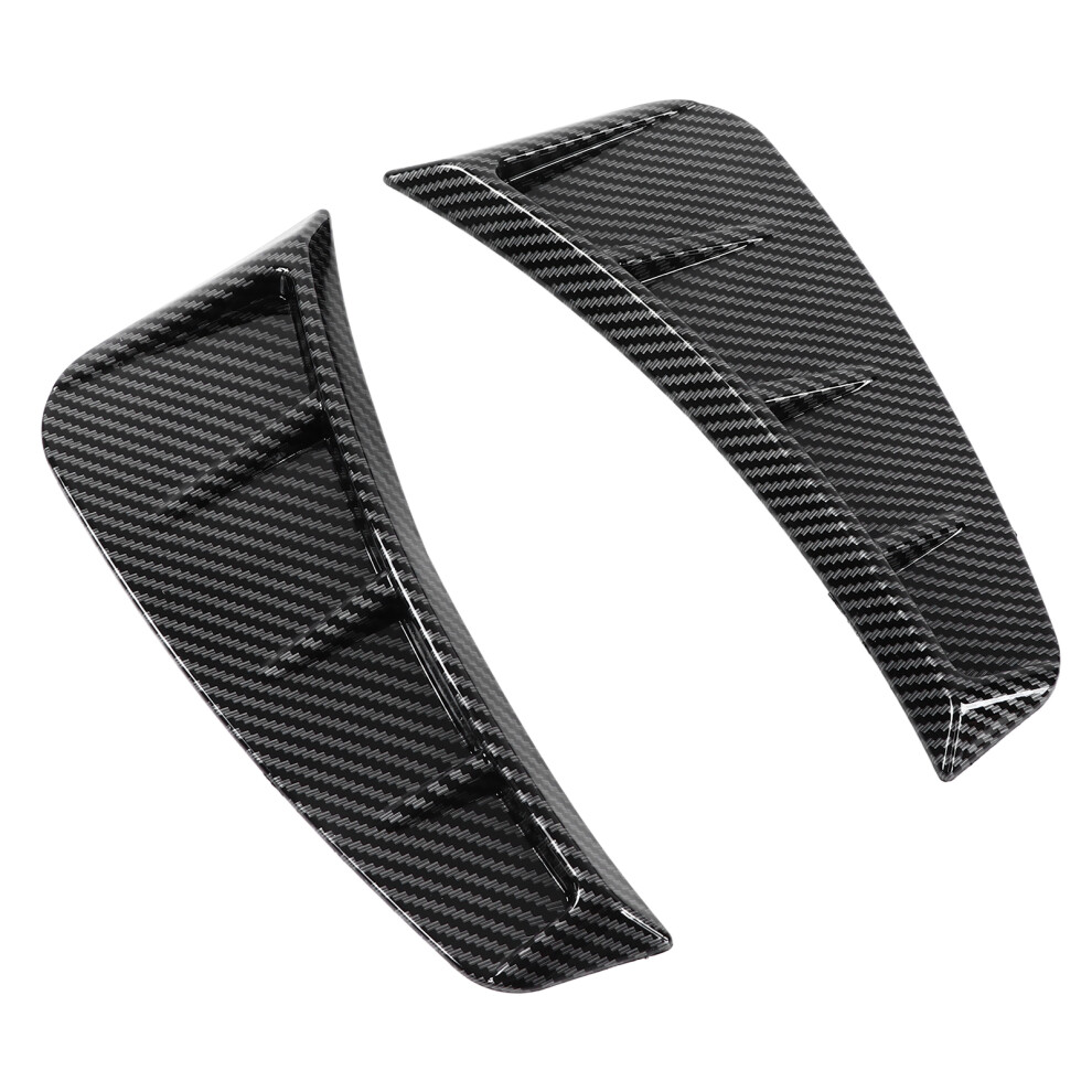 Carbon Fiber Style Side Air Vent Trim For Front Bumper Exterior Universal Fit 4631342833979
