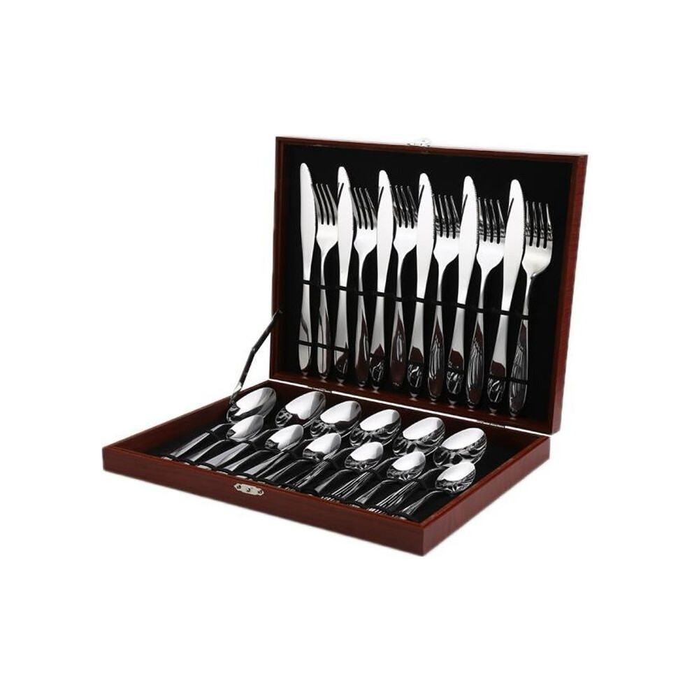 24-piece cutlery set - CUTE - Stainless steel - Dishwasher safe - Modern design