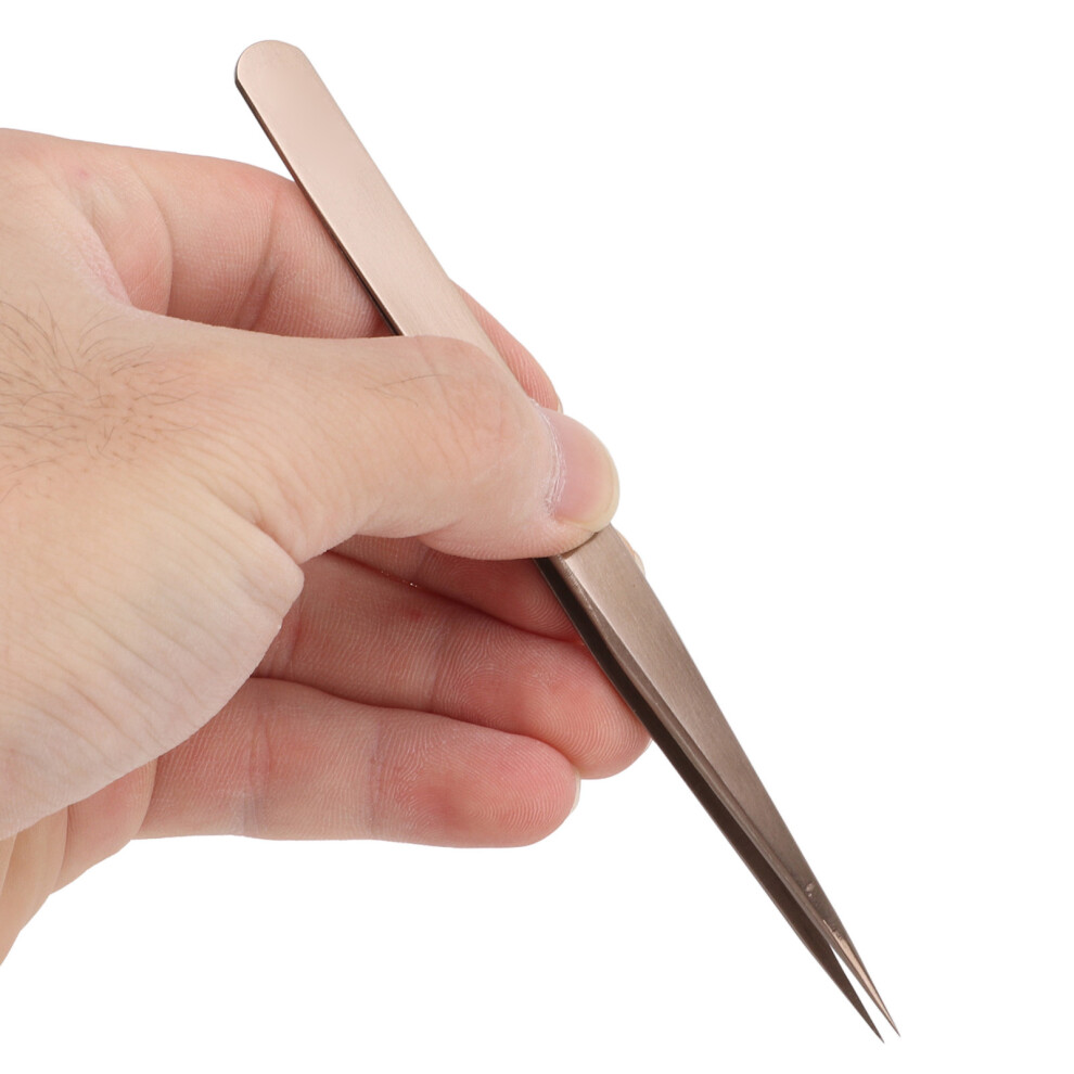 BST-12C Precision Electronics Tweezers, Stainless Steel, 135mm