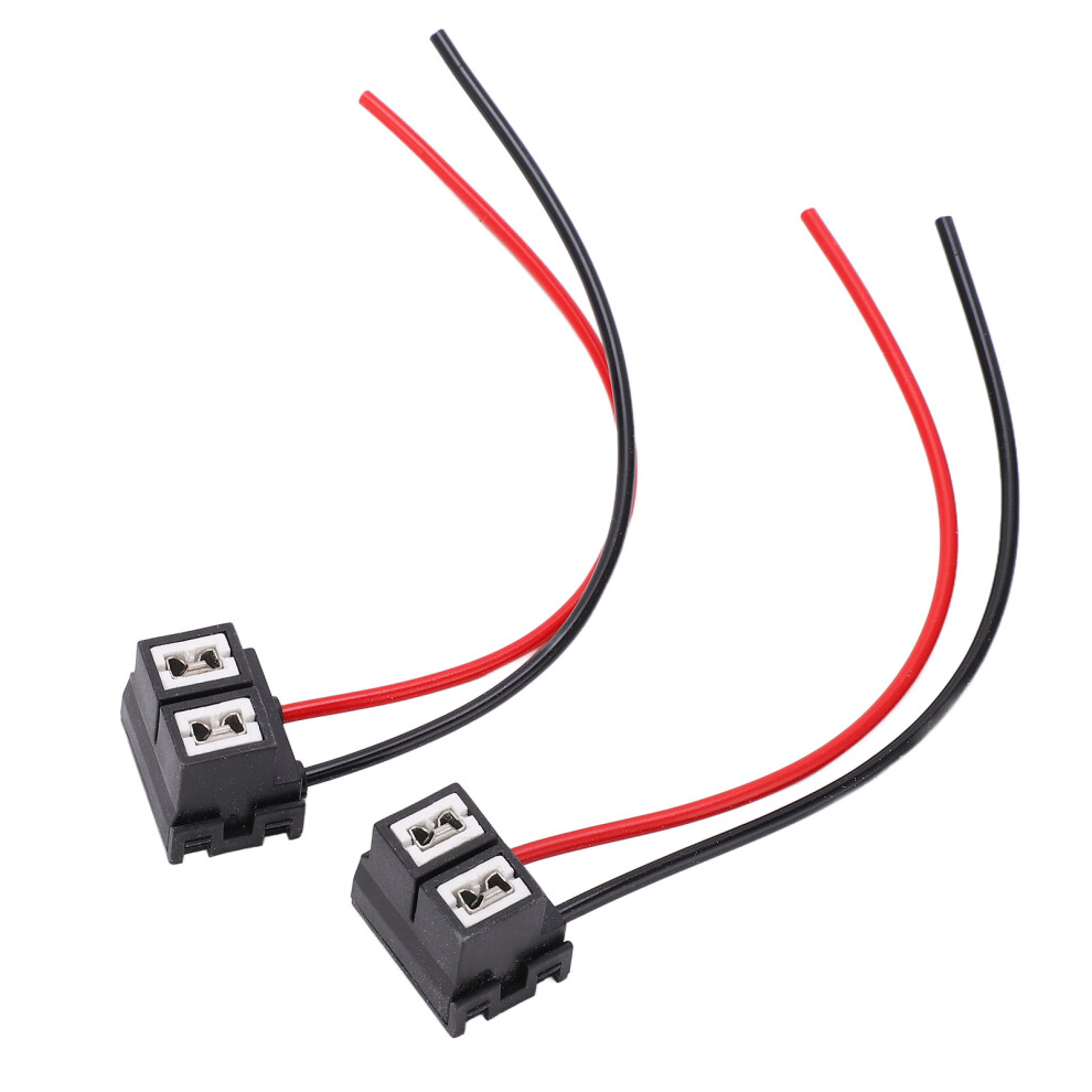 2X H7-4 Female Connector Wiring Harness Ceramic Angled For Lamp And Headlight 8791342834430