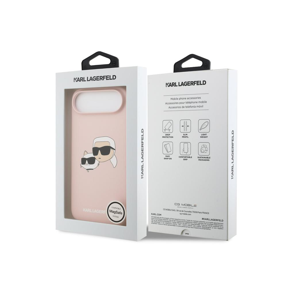 Karl Lagerfeld Liquid Silicone Case With Magsafe For Iphone 17Air Pink 3666339549503