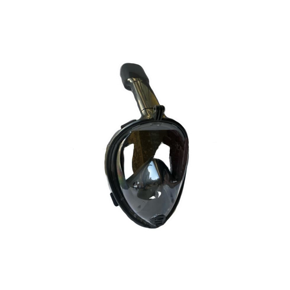 Seaview Full Face Snorkel Mask for Adults and Kids (Black) Size L/XL