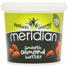 Meridian Smooth Almond Butter 100% Nuts 1kg - Pack of 6