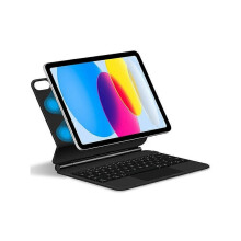 Floating Magnetic Bluetooth Keyboard Leather Tablet Case Compatible with iPad/10.9 (2022) Facpoet (2025)