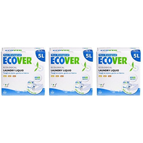 Ecover (3 PACK) - Ecover - Laundry Liquid Non Bio. | 5000ml | 3 PACK BUNDLE by ECOVER (UK)